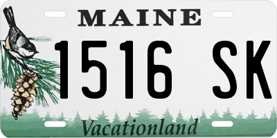 ME license plate 1516SK