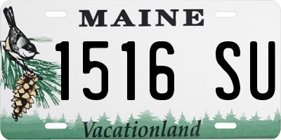 ME license plate 1516SU