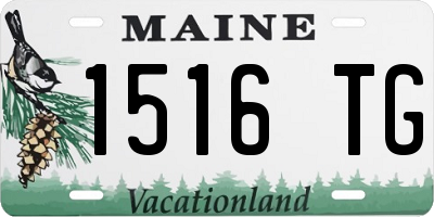 ME license plate 1516TG