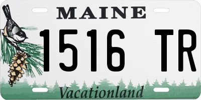 ME license plate 1516TR