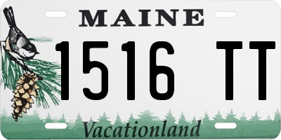 ME license plate 1516TT