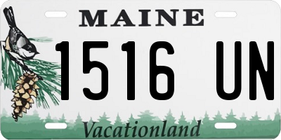 ME license plate 1516UN