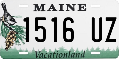 ME license plate 1516UZ