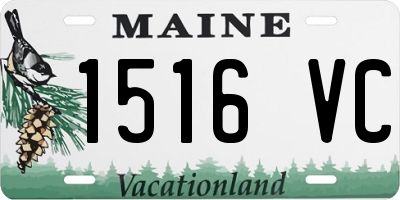 ME license plate 1516VC
