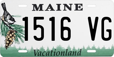 ME license plate 1516VG