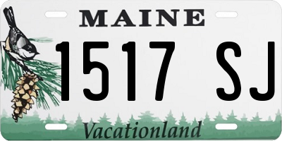 ME license plate 1517SJ