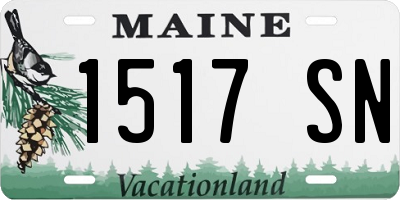 ME license plate 1517SN