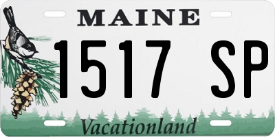 ME license plate 1517SP