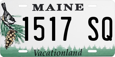 ME license plate 1517SQ