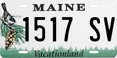 ME license plate 1517SV