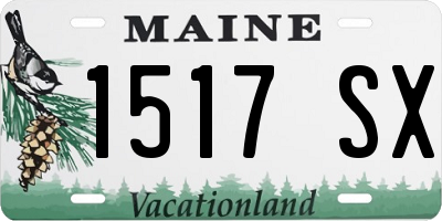 ME license plate 1517SX