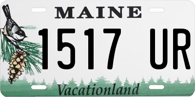 ME license plate 1517UR