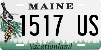 ME license plate 1517US