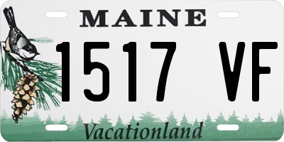 ME license plate 1517VF