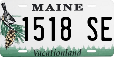 ME license plate 1518SE