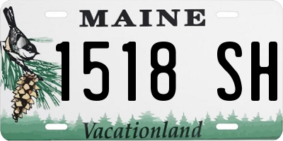 ME license plate 1518SH