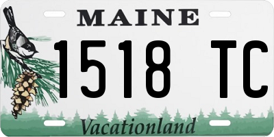 ME license plate 1518TC