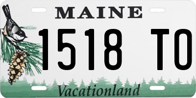ME license plate 1518TO