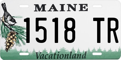 ME license plate 1518TR