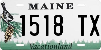 ME license plate 1518TX