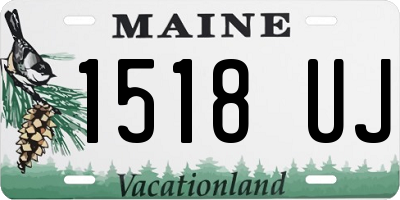 ME license plate 1518UJ