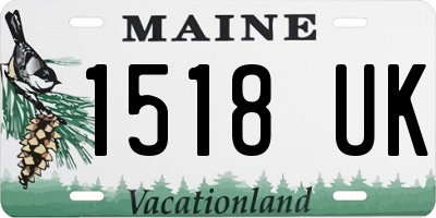 ME license plate 1518UK