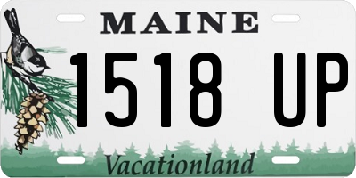 ME license plate 1518UP
