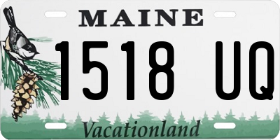 ME license plate 1518UQ