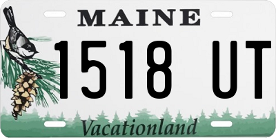 ME license plate 1518UT