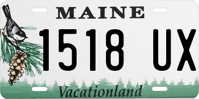 ME license plate 1518UX