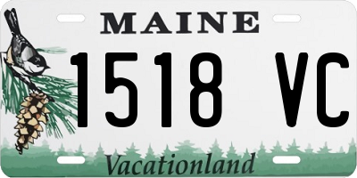 ME license plate 1518VC