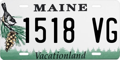 ME license plate 1518VG