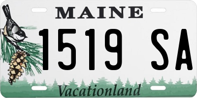 ME license plate 1519SA