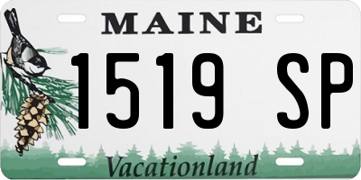 ME license plate 1519SP