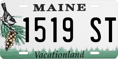 ME license plate 1519ST