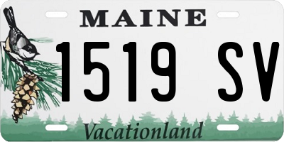 ME license plate 1519SV