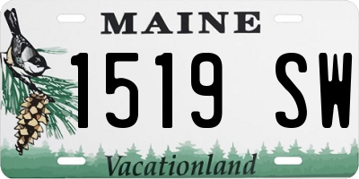 ME license plate 1519SW