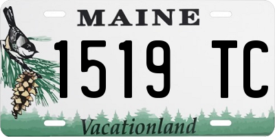 ME license plate 1519TC