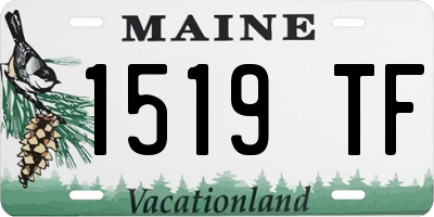 ME license plate 1519TF