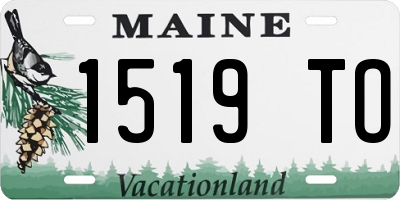 ME license plate 1519TO