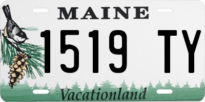 ME license plate 1519TY