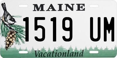 ME license plate 1519UM