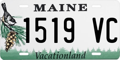 ME license plate 1519VC