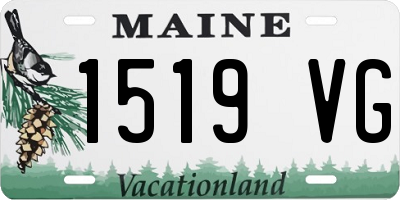 ME license plate 1519VG