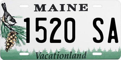 ME license plate 1520SA