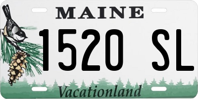 ME license plate 1520SL