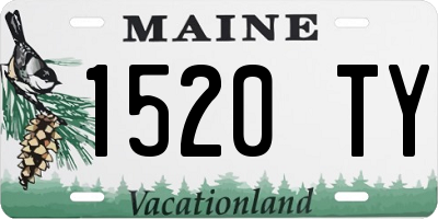 ME license plate 1520TY