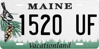 ME license plate 1520UF