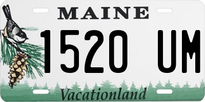 ME license plate 1520UM