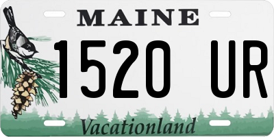 ME license plate 1520UR